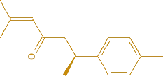 Turmerone Molecule Structure